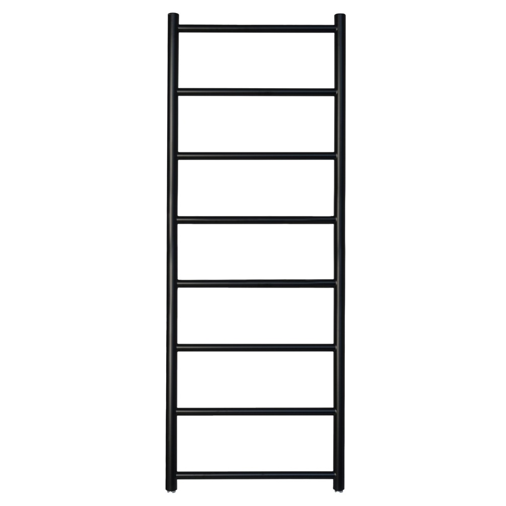 JTP Evo Matt Black 1200mm x 500mm Heated Towel Radiator Cut Out